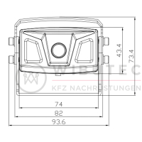 VW T6 flatbed retrofit kit achteruitrijcamera, Apple CarPlay®, Android Auto en dashcam in één setuto en dashcam in één set