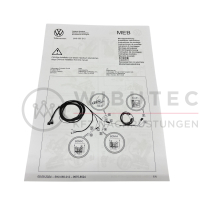 Extension kit for trailer hitch electrical system, for use with vehicles with SFD2 (CAN bus extension)