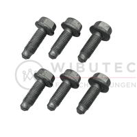 Screw set for attaching a towbar to the Volkswagen T5, T5...
