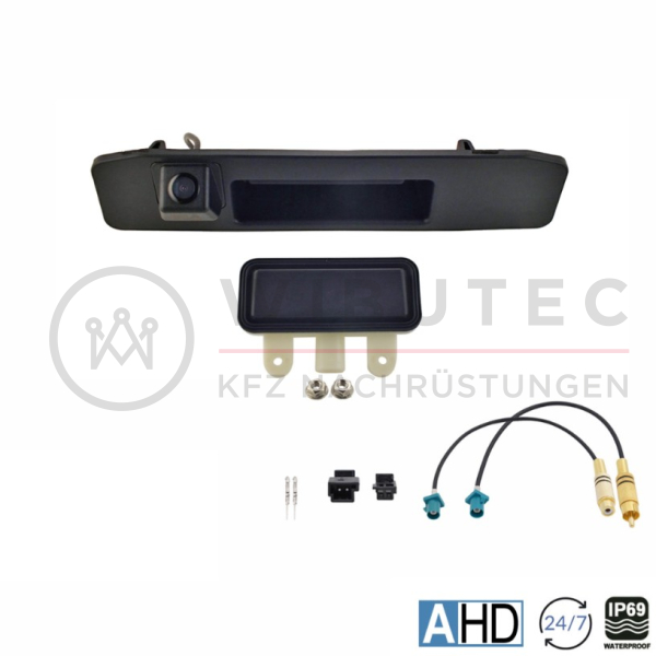 NAVLINKZ reversing camera (AHD 1080P 30F) integrated into handle strip for Mercedes Vito W447 with OEM camera (when retrofitting to aftermarket infotainment system)