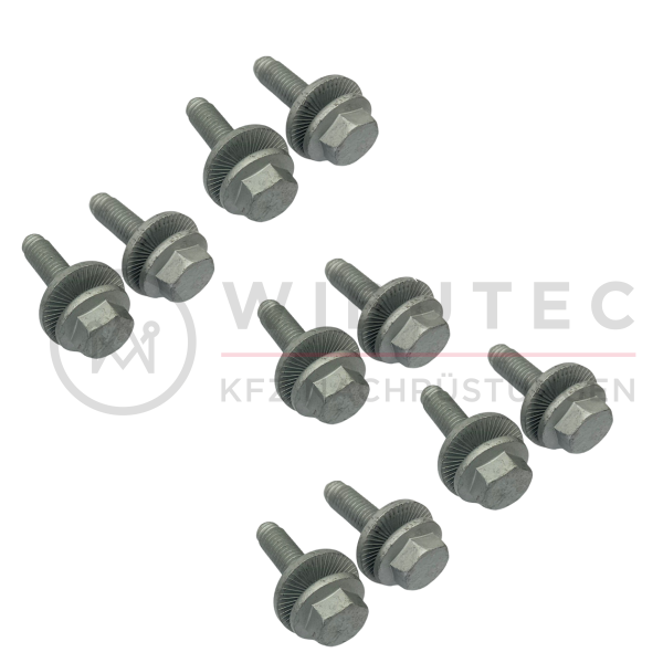 Screw set for attaching a trailer hitch in the Volkswagen ID.Buzz