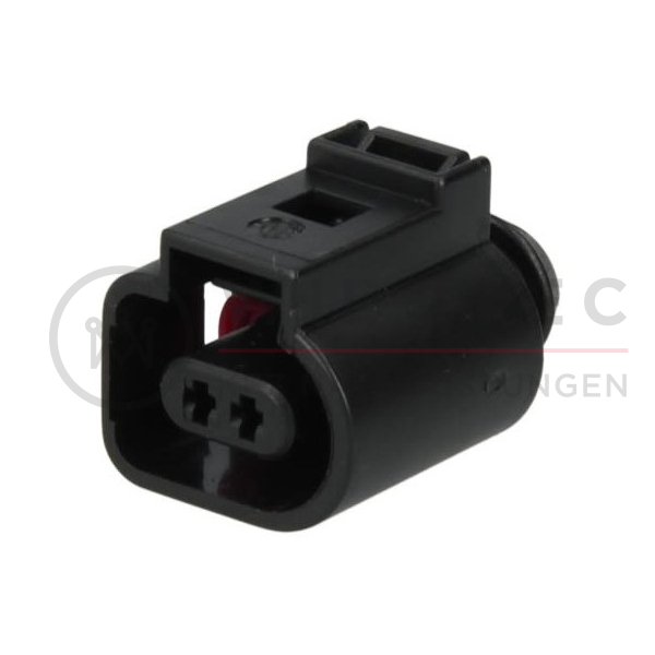 1J0973702 - 2 poliges gedichtetes VW/Audi/Skoda/Seat Steckergehäuse 1.5 mm, 1-row, Coding I, (neutral)