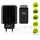 GOOBAY 230V GaN Netzteil mit USB-A & USB-C Buchsen, 30 Watt, schwarz