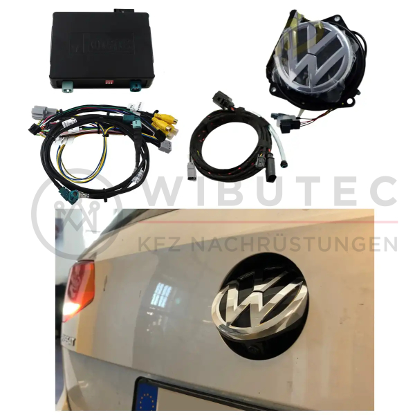 Achteruitrijcamera-ombouwset incl. interface voor VW Passat B8 met 5,8", 6,5" of 8" display (Ingebruikname mogelijk zonder codering)