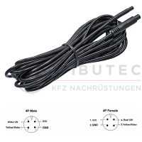 AMPIRE achteruitkijkcamera, FIAT Doblo 2, OPEL Combo D (met vleugeldeuren)