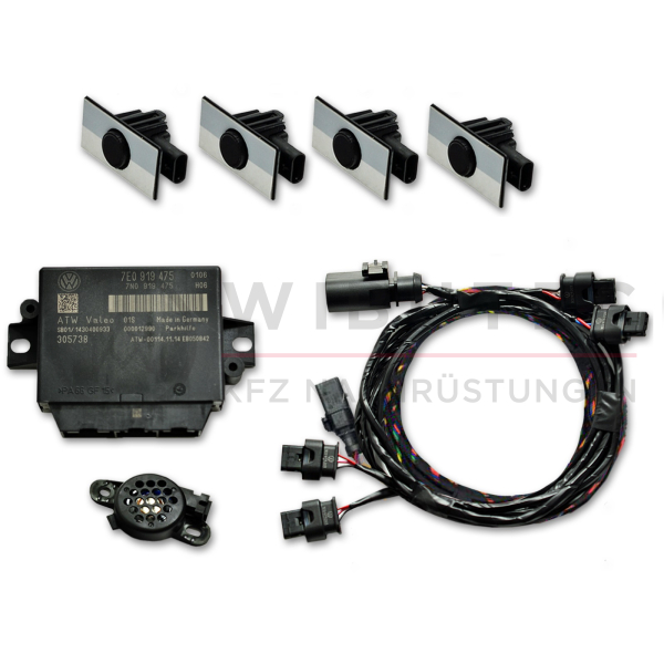 Retrofitset parkeerhulp achter voor Skoda Superb 3T, incl. visuele weergave