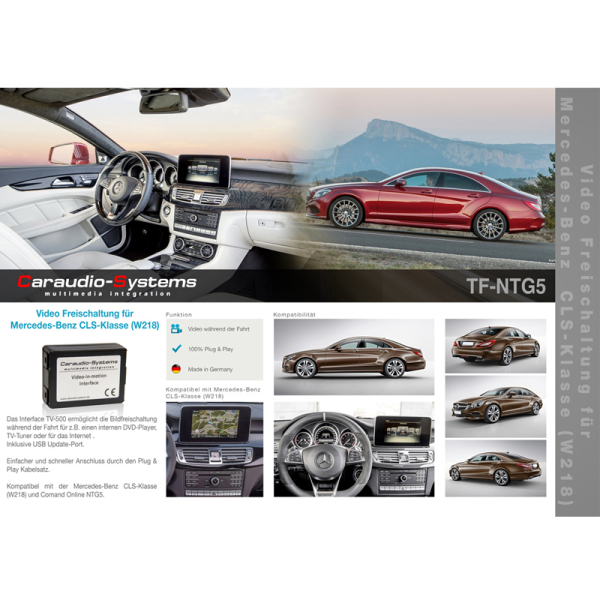 CAS TV-activering voor Mercedes met Comand Online NTG5/5.5 navigatiesystemen