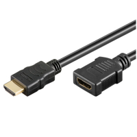 AMPIRE HDMI extension cable 100cm, High Speed/Ethernet/ARC