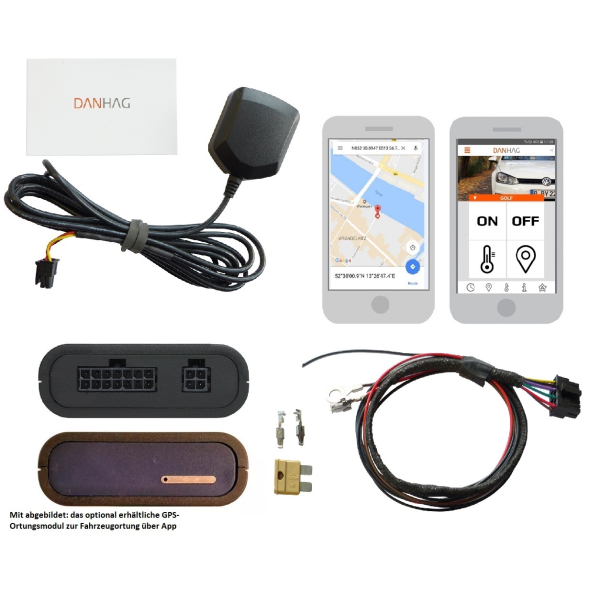 Upgradekit van extra verwarming naar extra verwarming voor VW Touareg 7P - versie met GSM-bediening voor mobiele telefoon (alleen airconditioning met 4 zones)