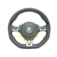 Volkswagen volante multifunción cuero negro...