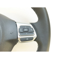 Volkswagen Multifunktionslenkrad Leder schwarz komplett mit Airbag