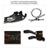 Doposażenie w oryginalne Audi GRA / tempomat w Audi A3 8P + 8PA + Cabrio