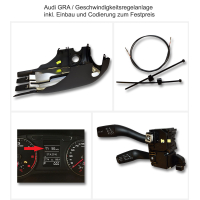 Retrofit of original Audi cruise control in Audi A3 8P +...