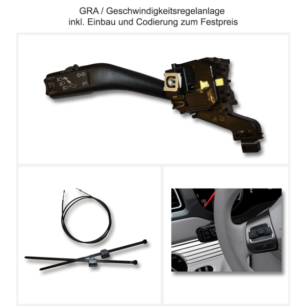 Rénovation dorigine Volkswagen GRA / régulateur de vitesse dans le Caddy 2K jusquau 08/2010