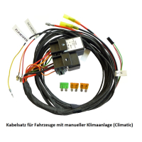 Upgrade kit from auxiliary heater to parking heater for VW Sharan 7N (also facelift) - with Webasto T100 remote control -