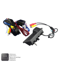Retrofit kit rear view camera for Porsche Cayenne 958 (complete set)