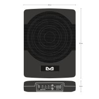 AMPIRE actieve subwoofer, 25 cm (10) 250/400 watt