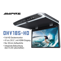 AMPIRE Full-HD ceiling monitor 47cm (18.5) with HDMI input