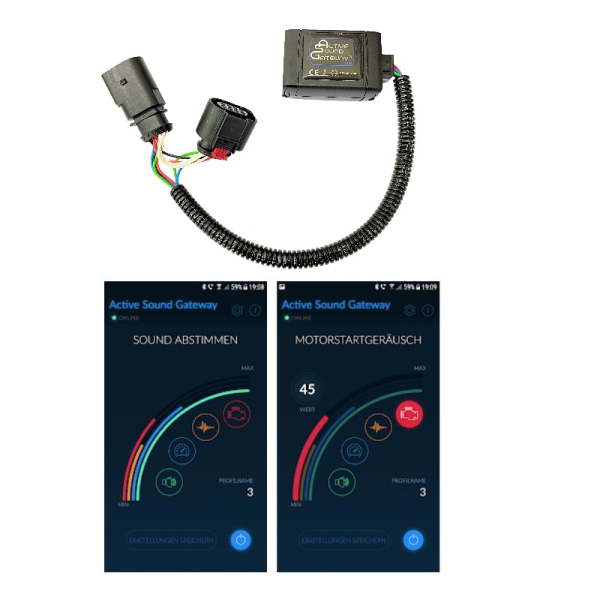 AUDI A3 8V MotorSoundPlus additional electronics / Bluetooth BLE