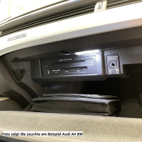 AUDI A4 B7 Освещение перчаточного ящика с галогенного на...