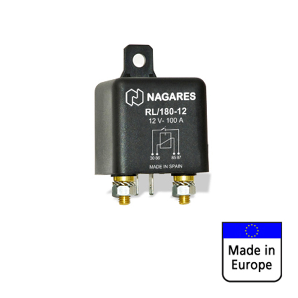 MAHLE Hochlastrelais 100 Ampère, 12 Volt (Nagares RL-180-12)