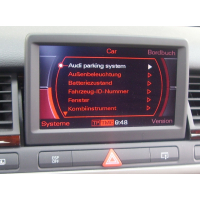 Activation of battery display and instrument cluster in the MMI menu