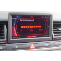 Activation of the battery display and the instrument cluster in the MMI menu