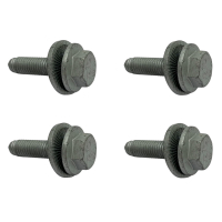 Screw set for attaching a trailer hitch in the Volkswagen...