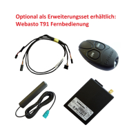 Aufrüstsatz von Zuheizer auf Standheizung für VW Touran, die Bedienvariante wie Vorwahluhr, Fernbedienung oder Handysteuerung ist frei wählbar
