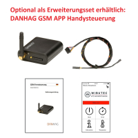 Upgrade kit from auxiliary heater to auxiliary heater for VW Touran, the operating variant such as digital timer, remote control or mobile phone control can be freely selected