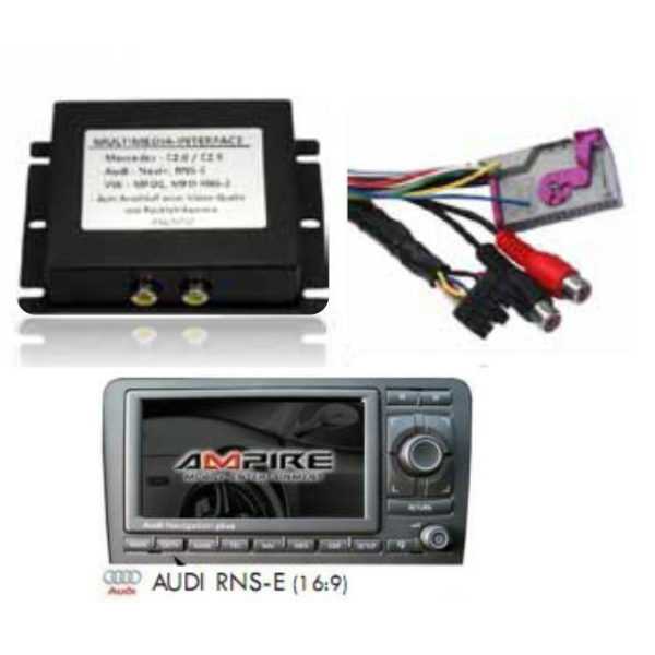 Interfaccia multimediale per Audi / Lamborghini RNS-E (1x AV IN + telecamera per retromarcia IN) compreso il controllo
