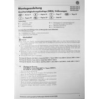 Nachr&uuml;stsatz GRA - Geschwindigkeitsregelanlage VW Eos bis 10/2009