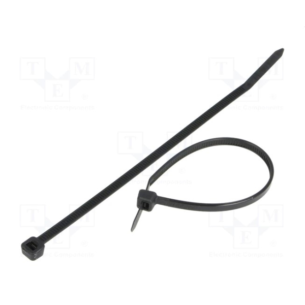 100 pieces cable ties 200mm x 3.6mm, black