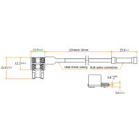 Prise fusible AMPIRE pour mini cisaille à profil bas avec fusible 10A (ACN)