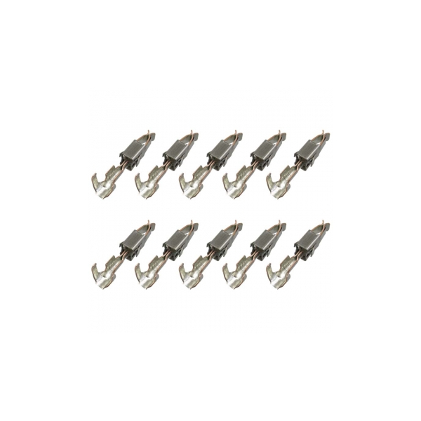 103 188.01, 2,8x0,8 timer met platte stekker, 0,50 mm²-1,00 mm², palveer, set van 10