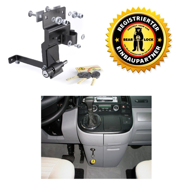 Bear-Lock schakelslot voor VW T5 (automaat) facelift 2009-2015, brede console