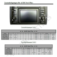 Interfaz multimedia para Audi RNS-D / VW MFD1 (1x AV IN + cámara de marcha atrás IN) con control incluido