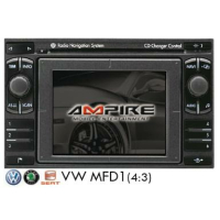 Audi RNS-D / VW MFD1 (1x AV IN + geri görüş kamerası IN) için kontrol dahil multimedya arabirimi