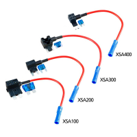 AMPIRE zekeringkraan voor low-profile minischaar inclusief 10A zekering (ACN), set van 10
