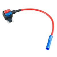 AMPIRE zekeringkraan voor low-profile minischaar inclusief 10A zekering (ACN), set van 10