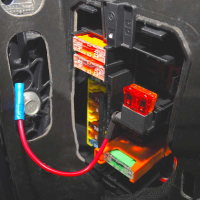 AMPIRE zekeringkraan voor low-profile minischaar inclusief 10A zekering (ACN), set van 10