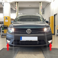 Nachrüstset Nebelscheinwerfer VW Caddy 4 Typ - komplett inkl Kabelsatz, Lichtschalter und Blenden