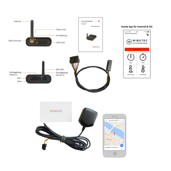 ja - GSM-Modul inkl. GPS-Modul (Set)