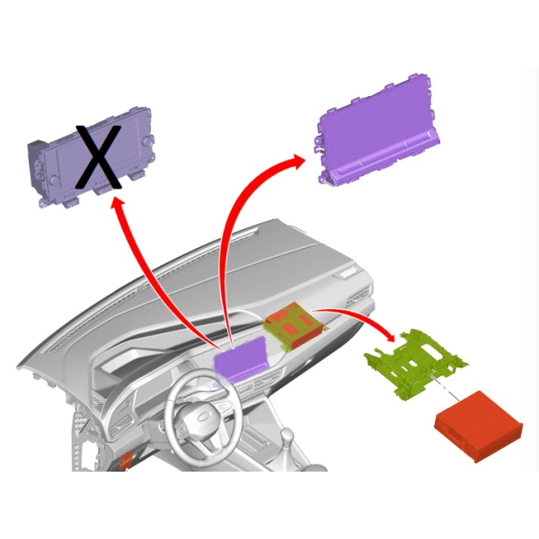 grote radio-/navigatie-eenheid